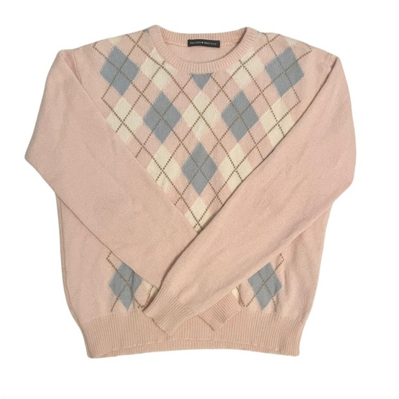 Brandy Melville Sweater - Pink Argyle - Picture 1 of 1